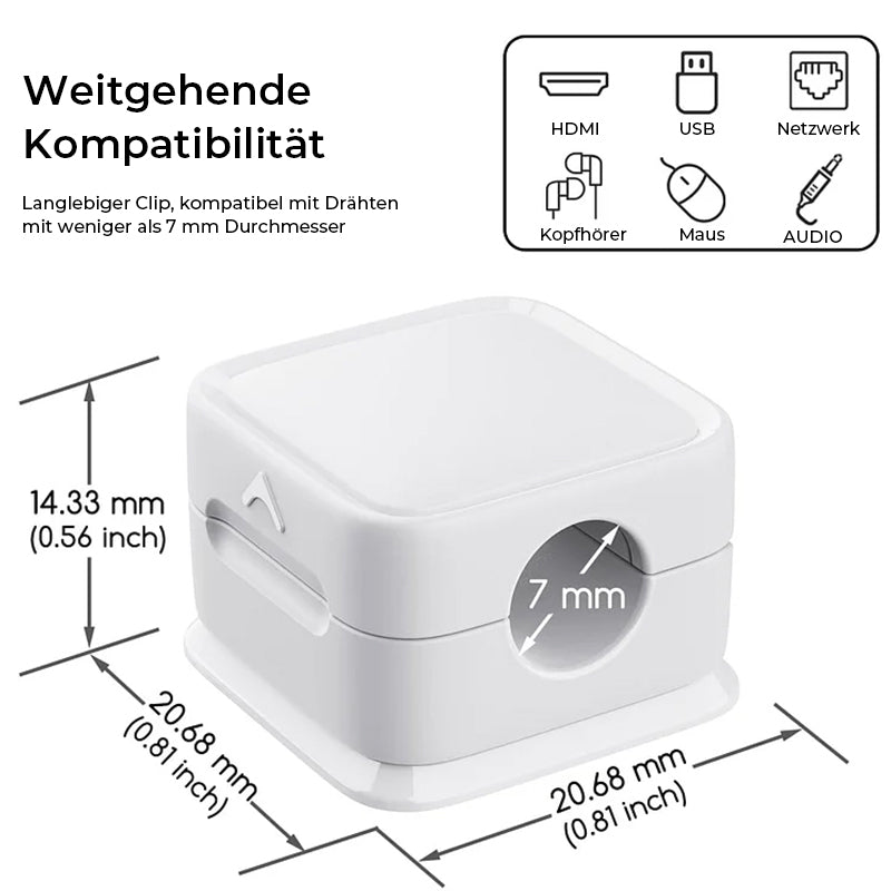 50% Rabatt | MagnetClips™ - Magnetische Kabelorganisatoren [Letzter Tag Rabatt]