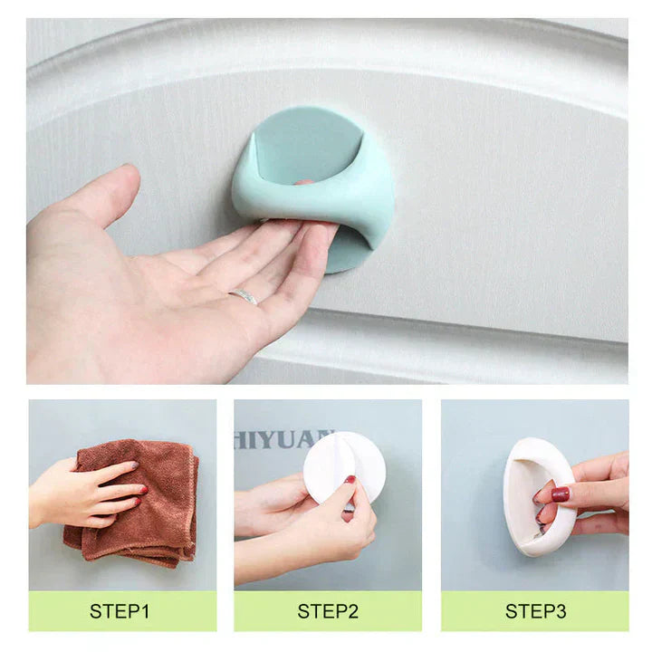 4+4 Gratis | StickyOpen™ | Selbstklebende Runde Griffe