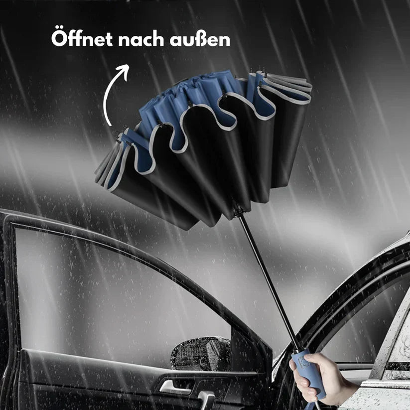 RegenSchirmPro - mit LED und eingebauter Taschenlampe | Heute 50% Rabatt!