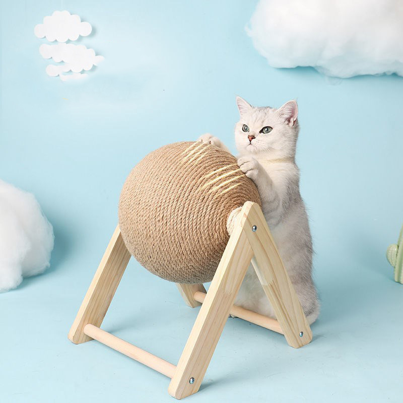 ClawSphere™ – Drehbarer Katzen-Kratzball Spielspaß & Fitness [50% Rabatt]
