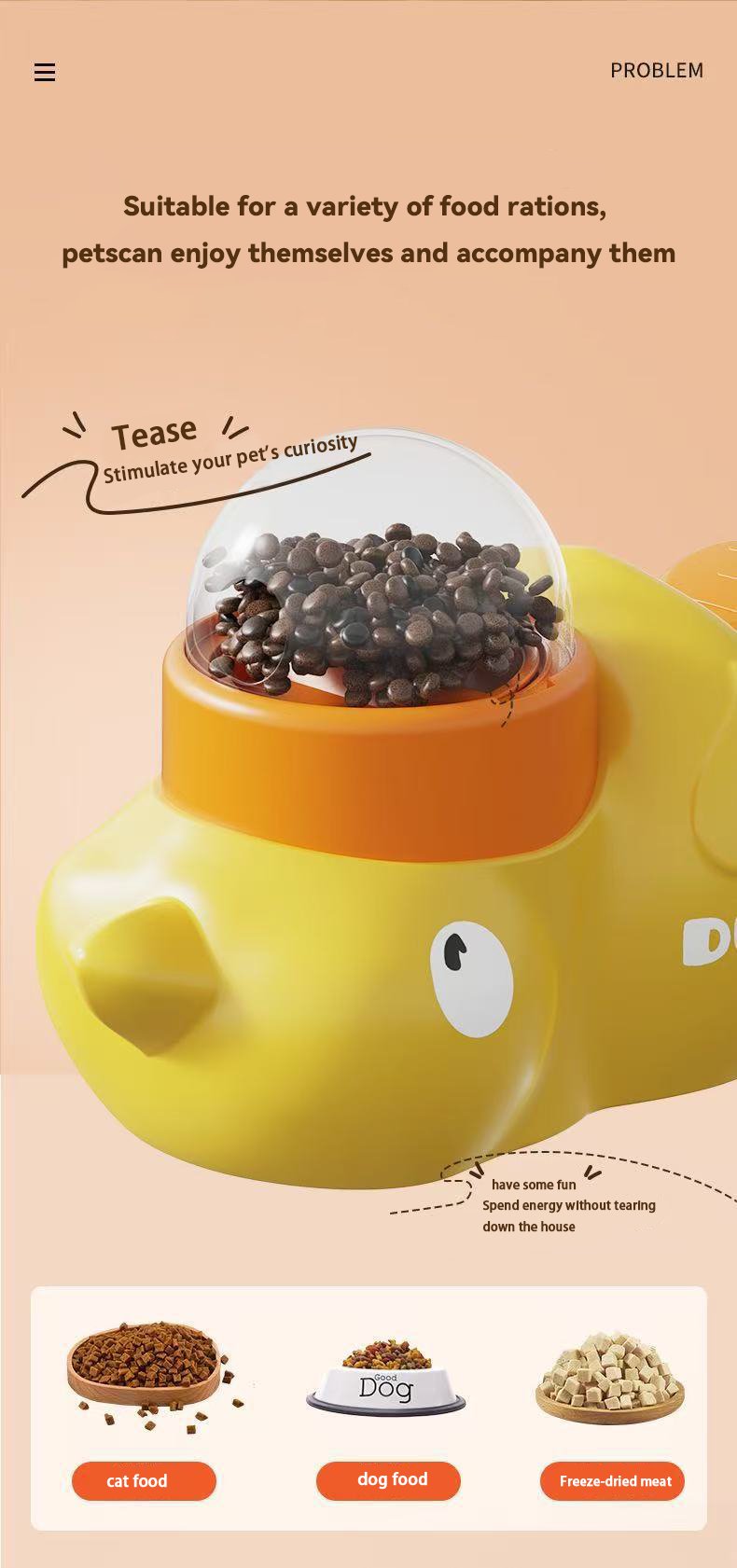 50% Rabatt | DuckFun™ | Interaktiver Mini-Enten-Futterspender