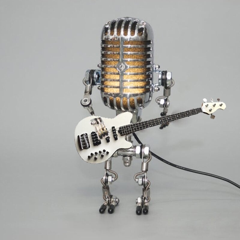 RoboLumina™ | Retro Roboter-Gitarrenlampe