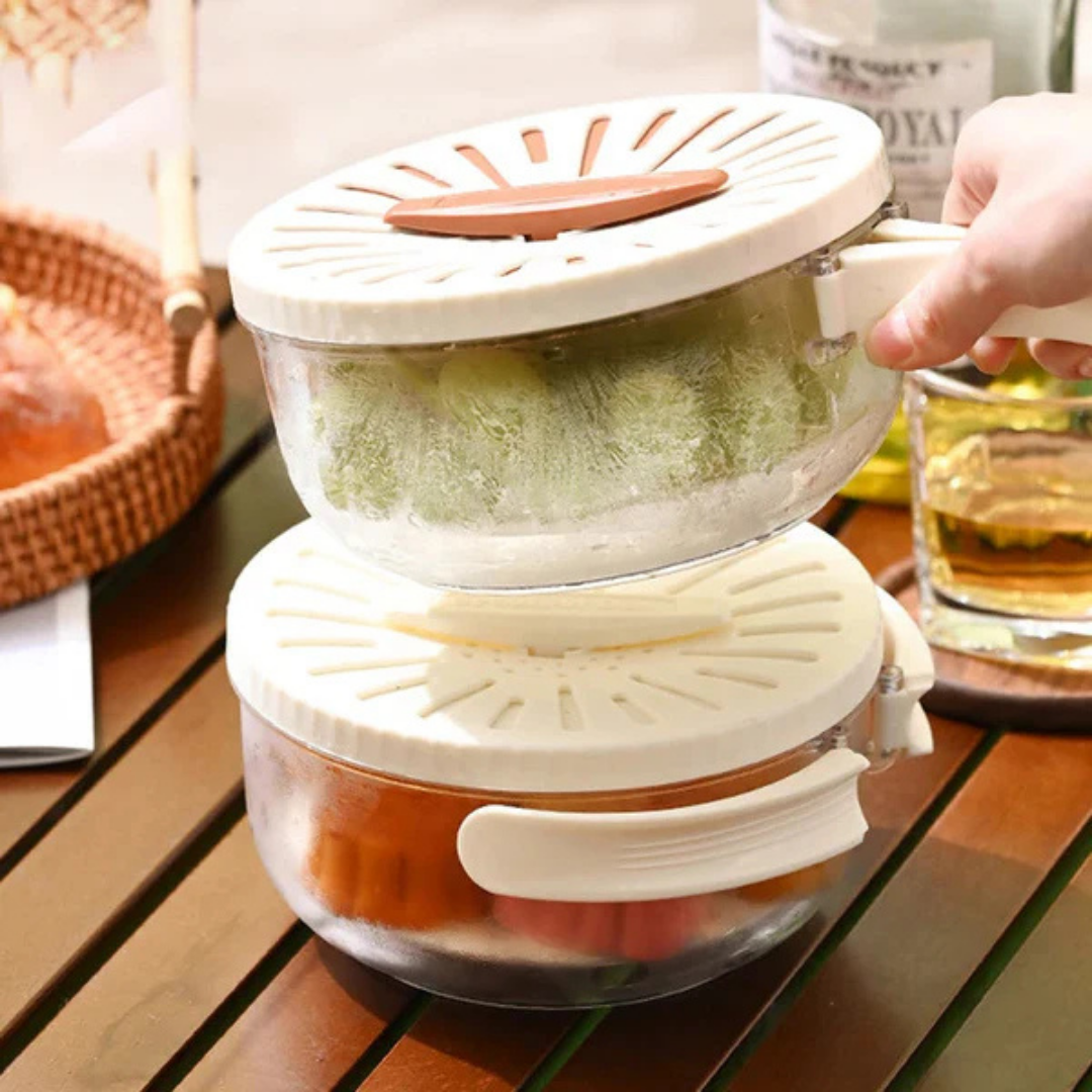 StrainEase™ | 2 in 1 Aufbewahrungs- und Abtropfkorb