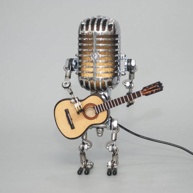 RoboLumina™ | Retro Roboter-Gitarrenlampe