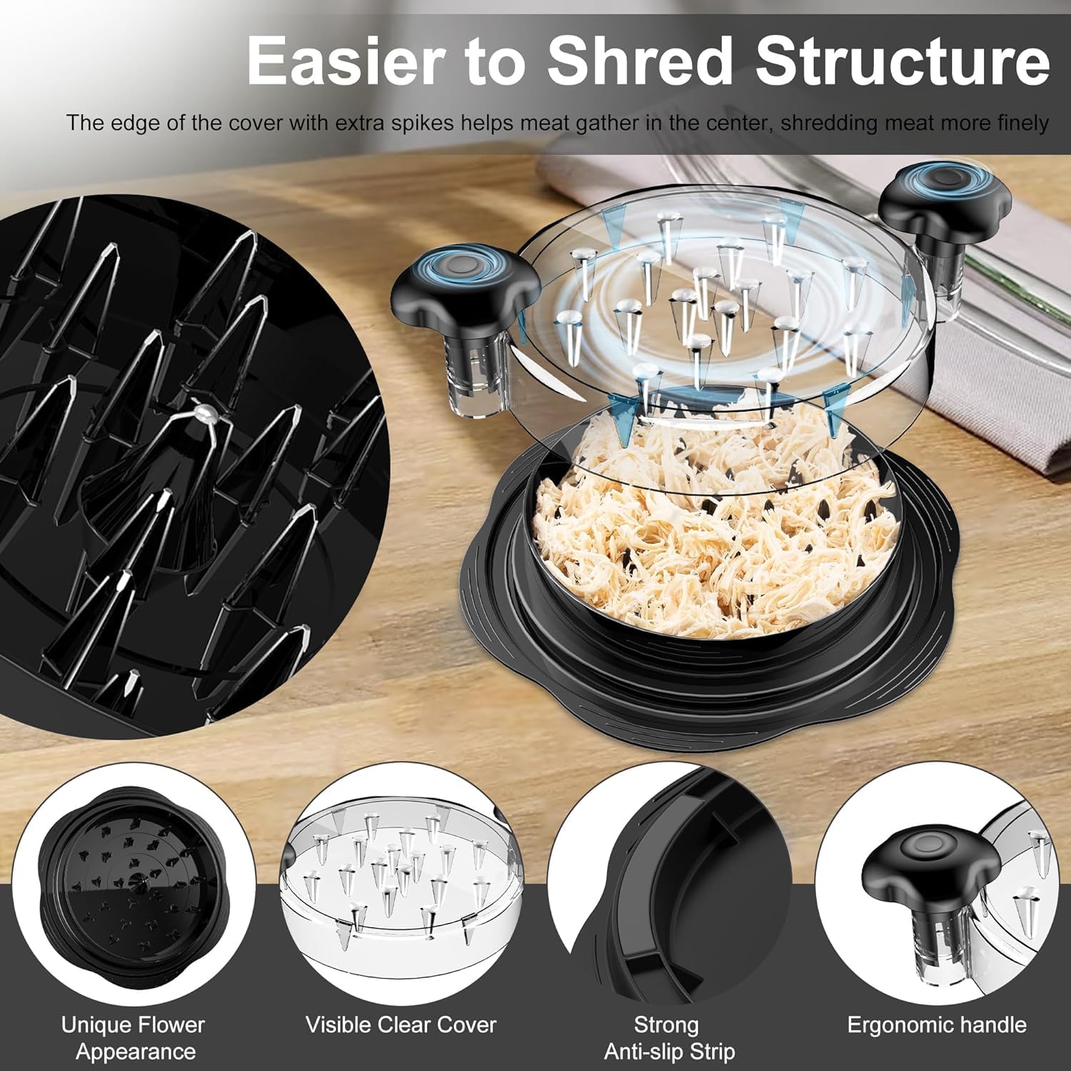 ShredMaster™ – Fleischzerkleinerer mit Drehfunktion [Letzter Tag Rabtt]