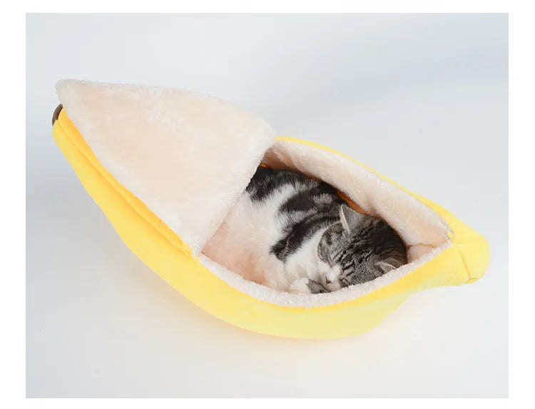 ComfyCatBed™ - Bananen-Katzenbett