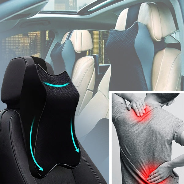 Relaxa™ |  Ergonomisches Auto-Nacken- und Rückenkissen