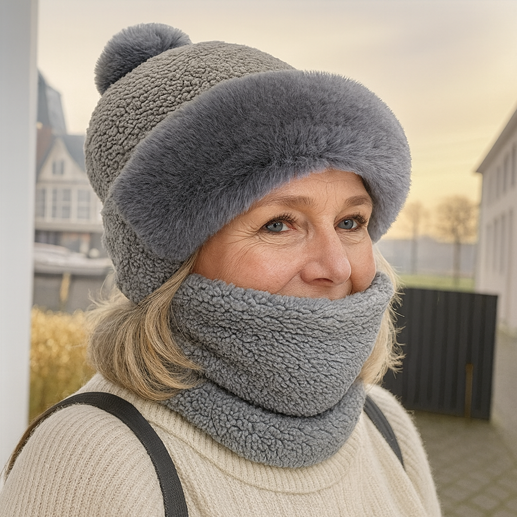 WinterLuxe™ | Winterfleece Mütze & Schal Set
