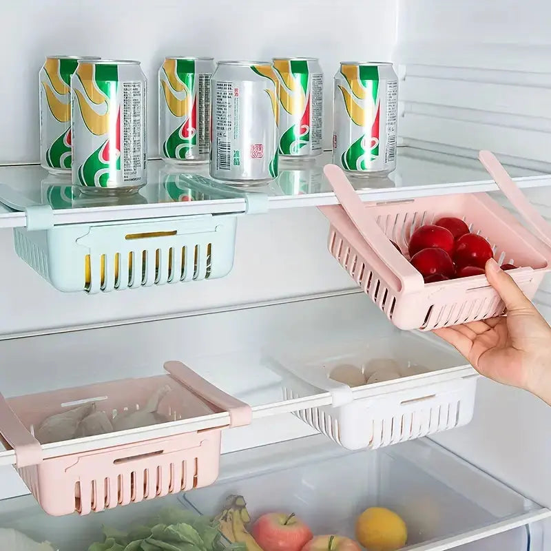 FreshKeep™  | Mehrzweck-Kühlschrank-Organizer | Stapelbarer Lebensmittelbehälter mit Abfluss