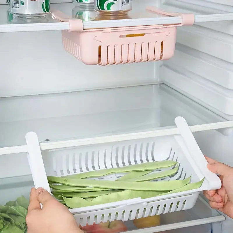 FreshKeep™  | Mehrzweck-Kühlschrank-Organizer | Stapelbarer Lebensmittelbehälter mit Abfluss