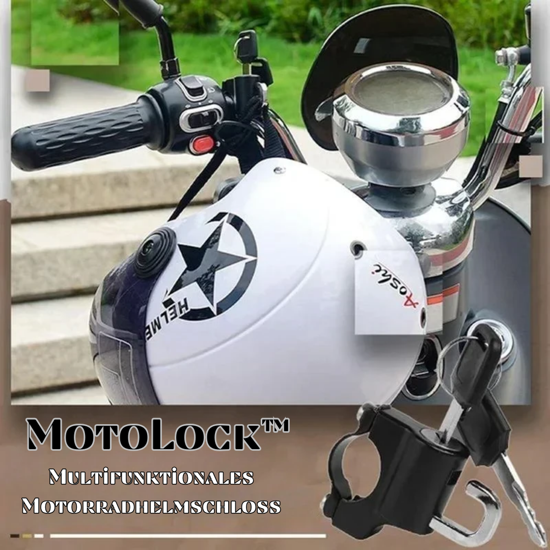 MotoLock™ Multifunktionales Motorradhelmschloss (1+1 GRATIS)