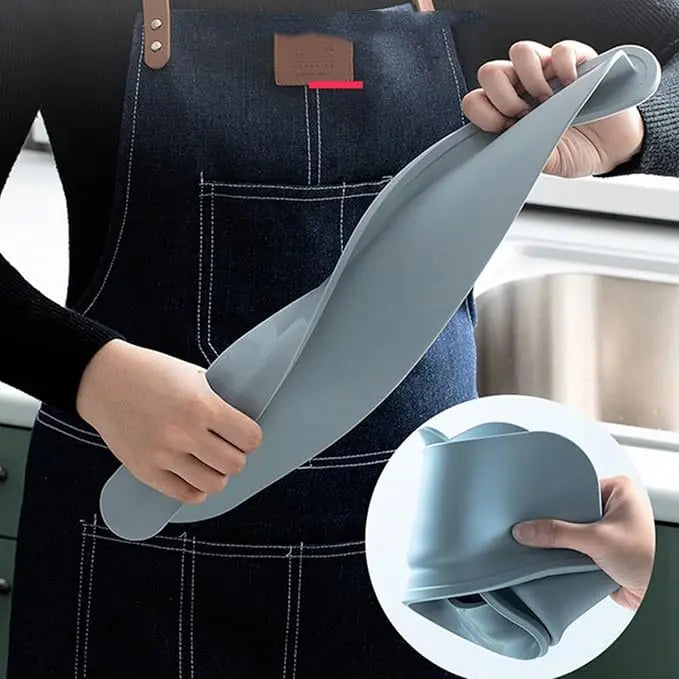 AquaShield™ | Silikon-Spritzschutz für Wasserhähne — hält Kleidung und Arbeitsflächen trocken