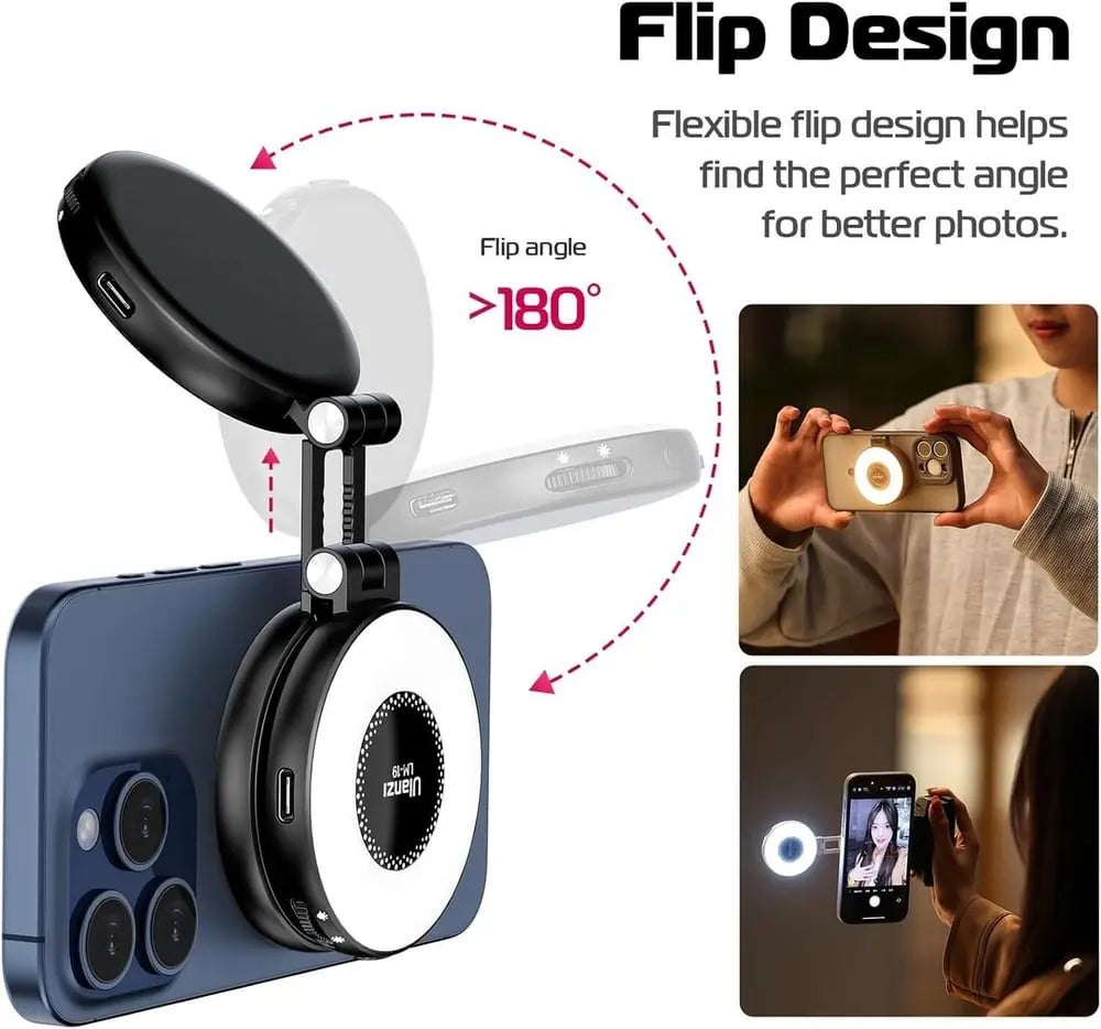 GlowMag™ | Magnetischer Lichtdiffusor — Perfektes Licht für Foto & Livestream