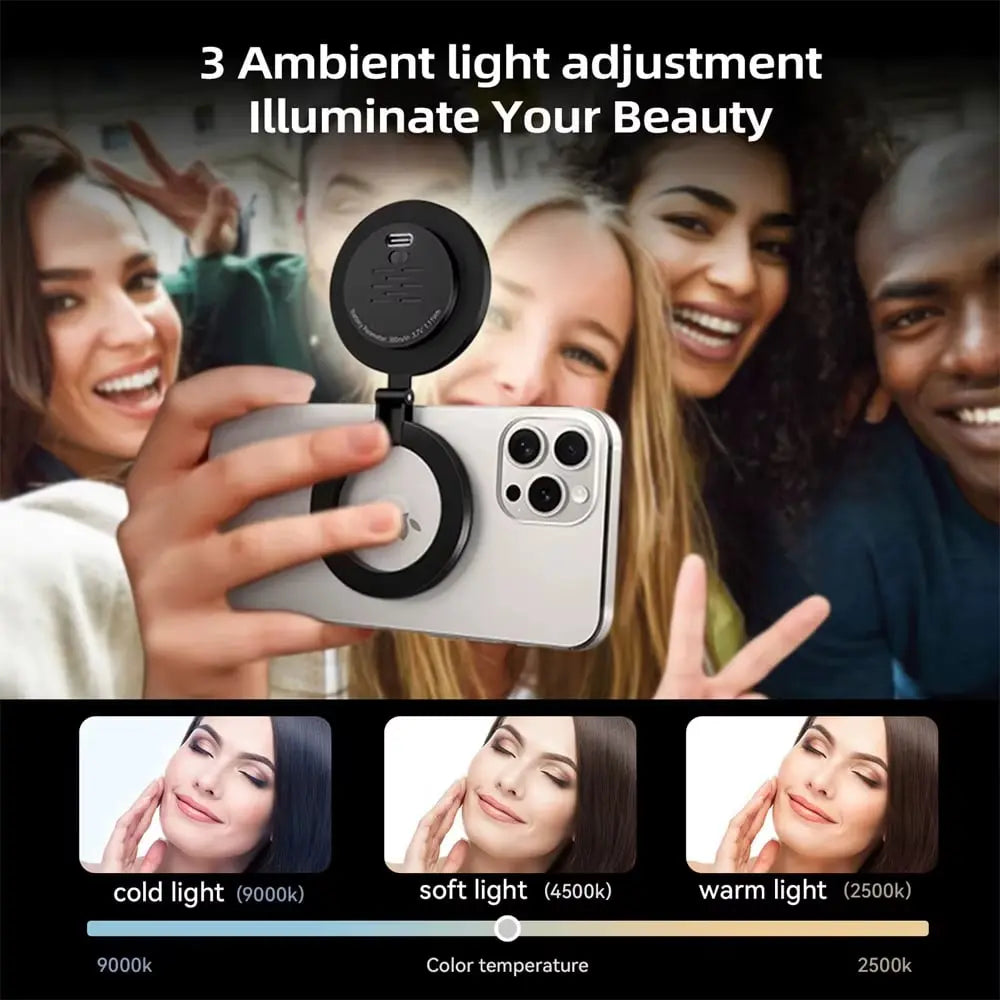 GlowMag™ | Magnetischer Lichtdiffusor — Perfektes Licht für Foto & Livestream