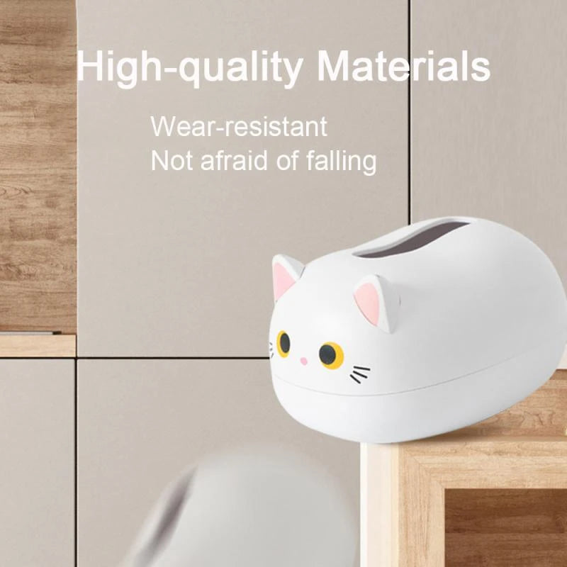 Elegatto™ – Niedliche Katzen-Tissue-Box mit Zahnstocherhalter & viel Stauraum