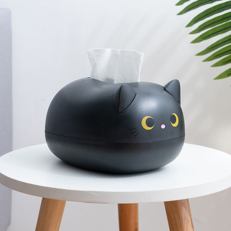 Elegatto™ – Niedliche Katzen-Tissue-Box mit Zahnstocherhalter & viel Stauraum
