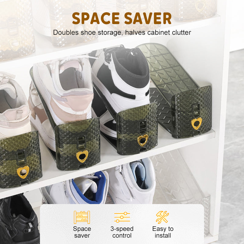 2+1 GRATIS | ShoeStack™ | Verstellbarer Doppel-Schuhorganizer