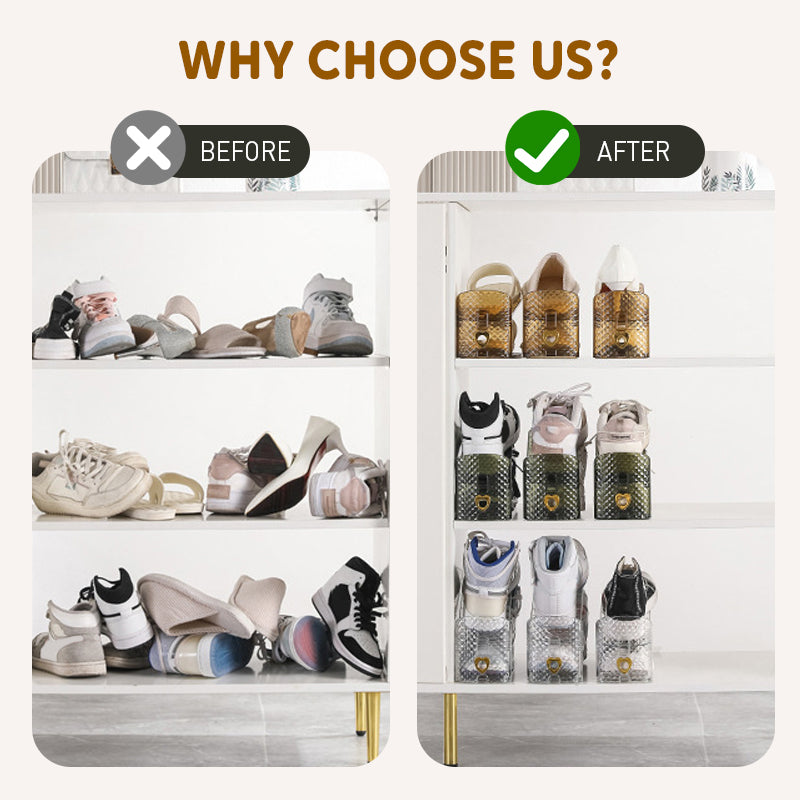 2+1 GRATIS | ShoeStack™ | Verstellbarer Doppel-Schuhorganizer