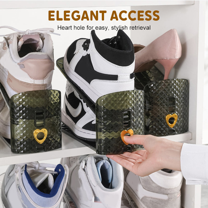 2+1 GRATIS | ShoeStack™ | Verstellbarer Doppel-Schuhorganizer